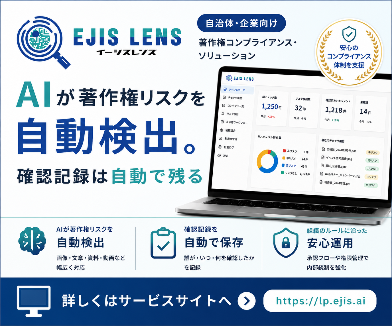 EJIS LENS - AIが著作権リスクを自動検出